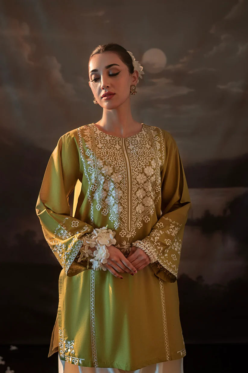 Urge 002 Unstitched Luxury Dhanak Heavy Embroidered 2PC Suit