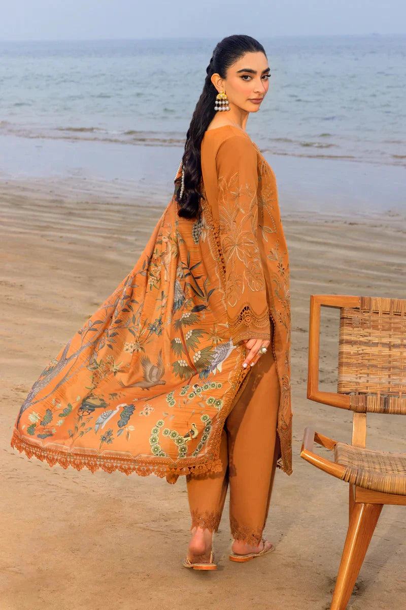 Rang Rasiya 3PC Unstitched Luxury Lawn Chikenkari Heavy Embroidered Suit
