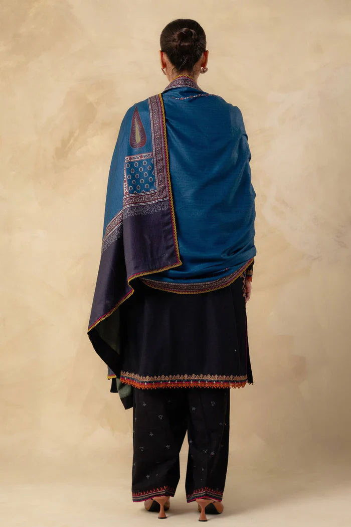 Zara Shahjahan 007 Unstitched Luxury Dhanak Heavy Embroidered 3PC Suit