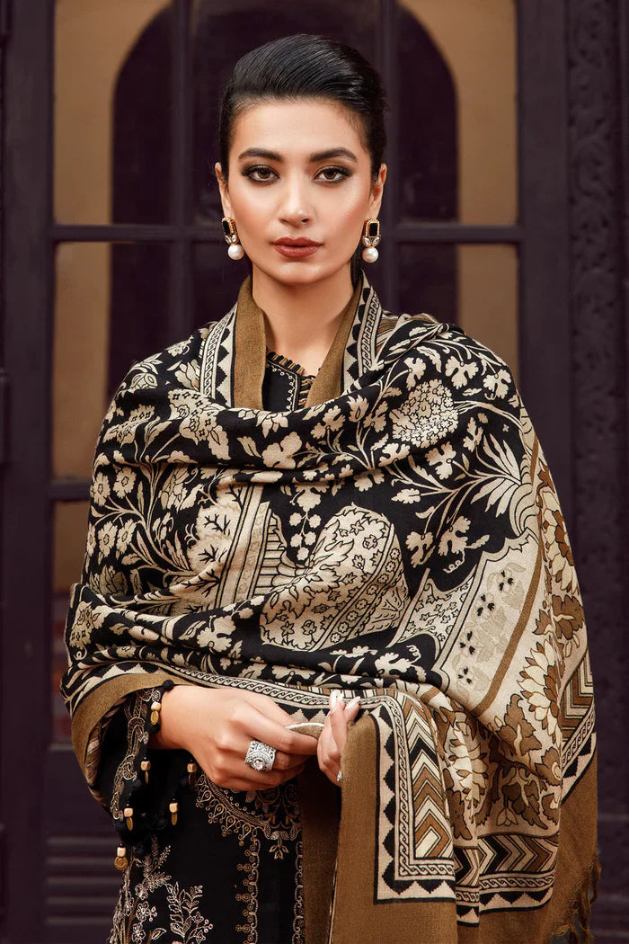 Maria B 010 Unstitched Luxury Dhanak Heavy Embroidered 3PC Suit