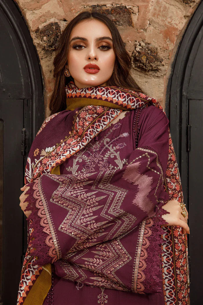 Maria B 004 Unstitched Luxury Dhanak Heavy Embroidered 3PC Suit