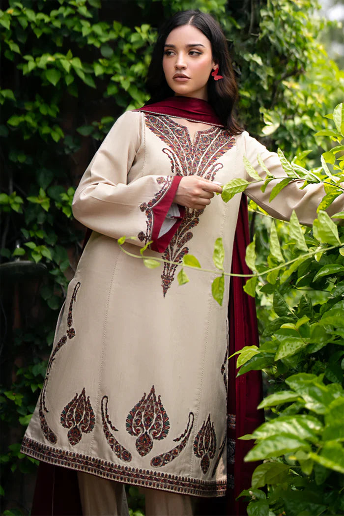 Jazmin 005 Unstitched Luxury Dhanak Heavy Embroidered 3PC Suit