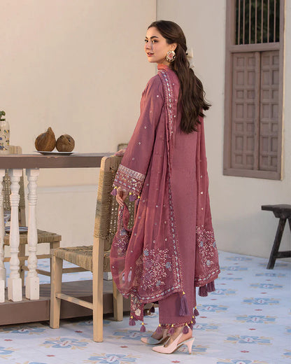 Allys 3pc Unstitched Luxury Lawn Embroidered Suit