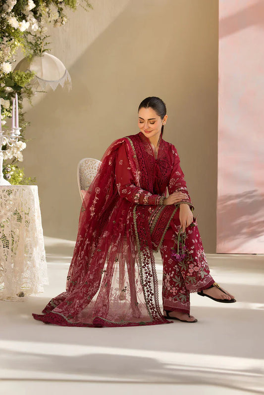 Sobia Nazir 3PC Unstitched Luxury Lawn Heavy Embroidered Suit