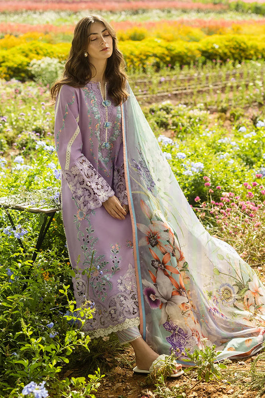 Mushq 3PC Unstitched Luxury Lawn Chikenkari Heavy Embroidered Suit