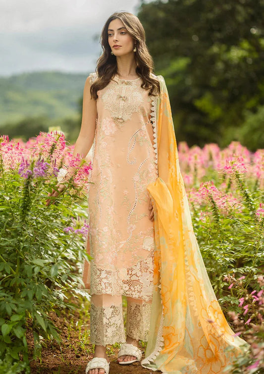 Mushq 3PC Unstitched Luxury Lawn Chikenkari Heavy Embroidered Suit