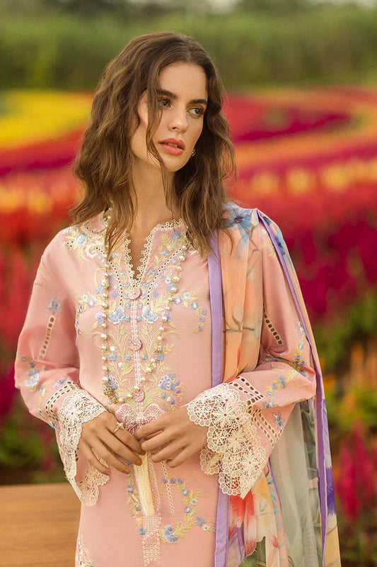 Mushq 3PC Unstitched Luxury Lawn Chikenkari Heavy Embroidered Suit