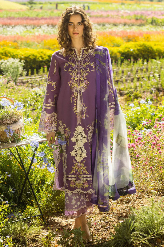 Mushq 3PC Unstitched Luxury Lawn Chikenkari Heavy Embroidered Suit