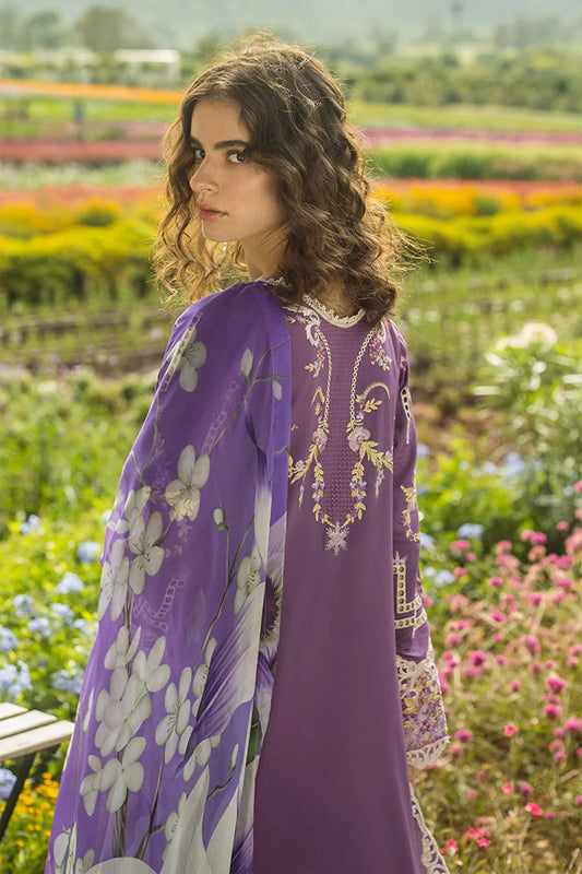 Mushq 3PC Unstitched Luxury Lawn Chikenkari Heavy Embroidered Suit
