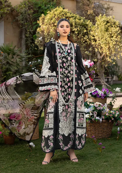 Elaf 3PC Unstitched Luxury Lawn Heavy Embroidered Suit