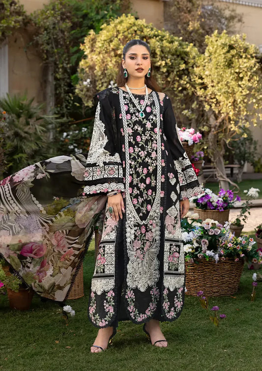 Elaf 3PC Unstitched Luxury Lawn Heavy Embroidered Suit