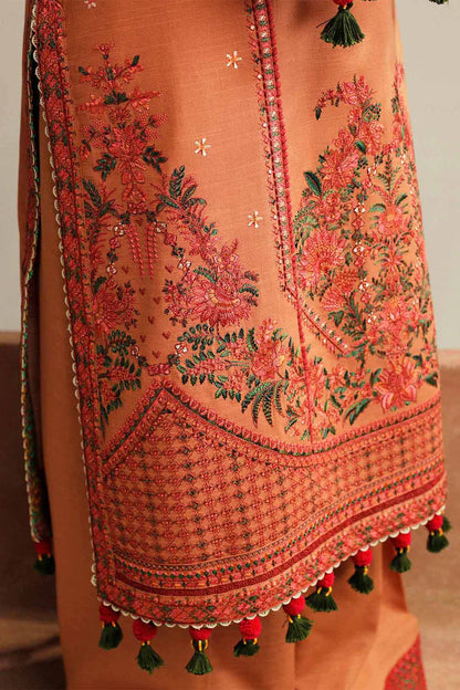 Hussain Rehar 018 Unstitched Luxury Dhanak Heavy Embroidered 3PC Suit