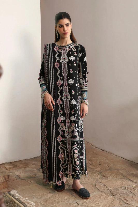 Qalamkar 3PC Unstitched Luxury Lawn Heavy Embroidered Suit