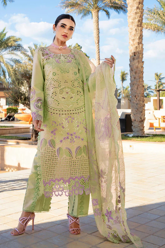 Rang Rasiya 3PC Unstitched Luxury Lawn Chikenkari Heavy Embroidered Suit
