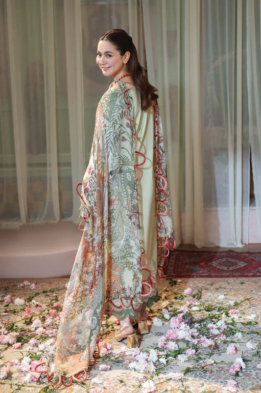 Jade 007 3PC Unstitched Luxury Dhanak Heavy Embroidered 3PC Suit