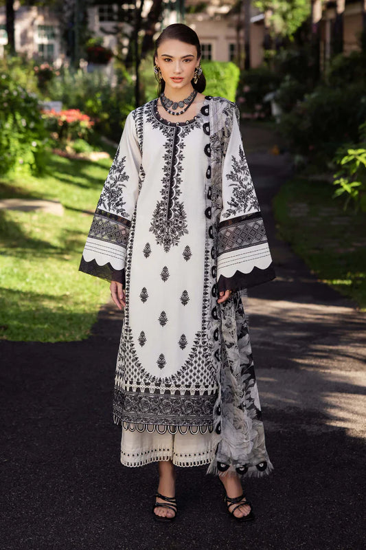 Jade 3PC Unstitched Luxury Lawn Heavy Embroidered Suit