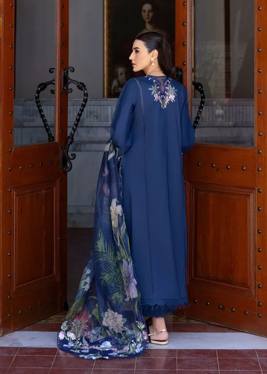 Crimson 001 Unstitched Luxury Dhanak Chikankari Heavy Embroidered 3PC Suit