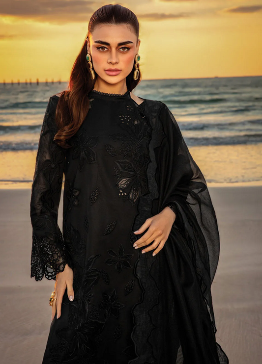 Rang Rasiya 3PC Unstitched Luxury Lawn Chikenkari Heavy Embroidered Suit