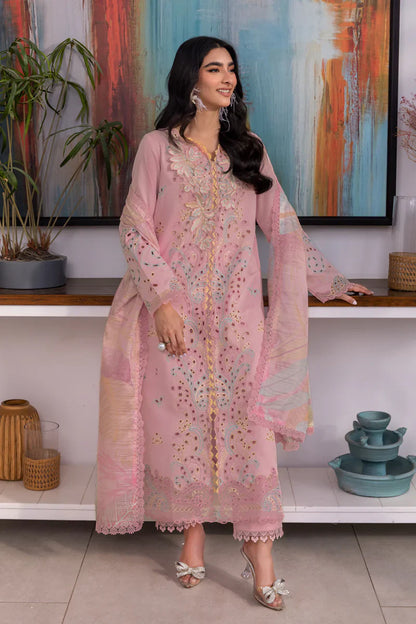 Rang Rasiya 3PC Unstitched Luxury Lawn Chikenkari Heavy Embroidered Suit