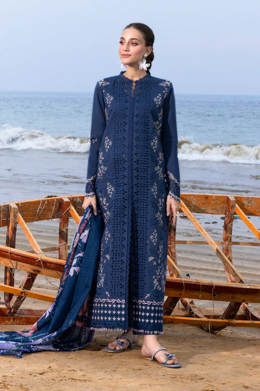 Rang Rasiya 3PC Unstitched Luxury Lawn Chikenkari Heavy Embroidered Suit