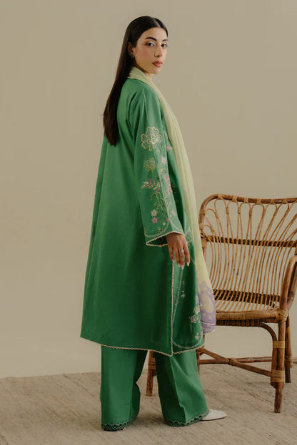 Zara Shahjahan 3PC Unstitched Luxury Lawn Heavy Embroidered Suit