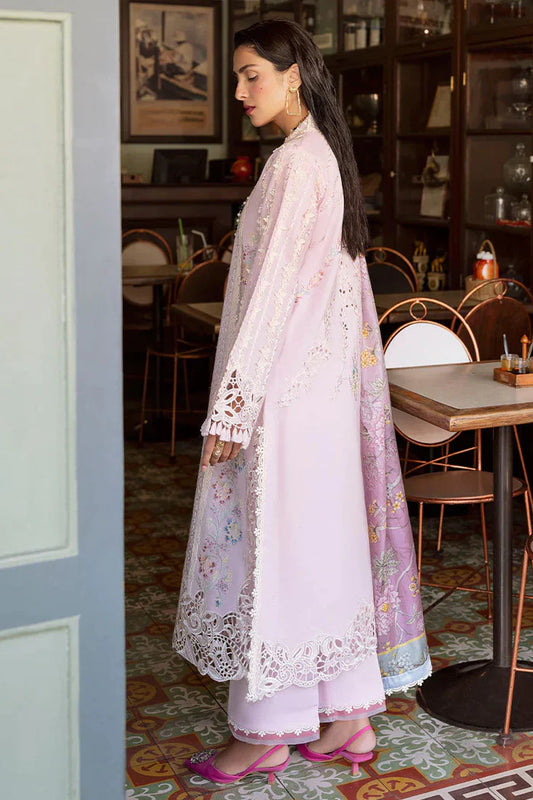 Mushq 3PC Unstitched Luxury Lawn Chikenkari Heavy Embroidered Suit