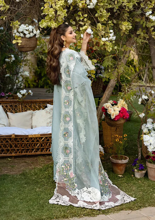 Elaf 3PC Unstitched Luxury Lawn Chikenkari Heavy Embroidered Suit