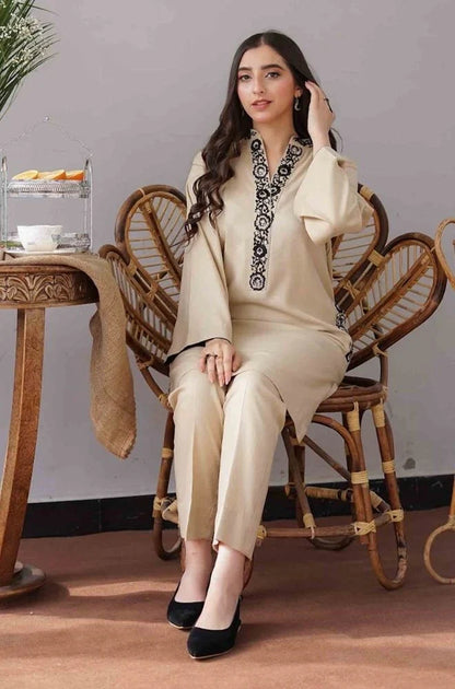 Asling 010 Unstitched Luxury Dhanak Heavy Embroidered 3PC Suit