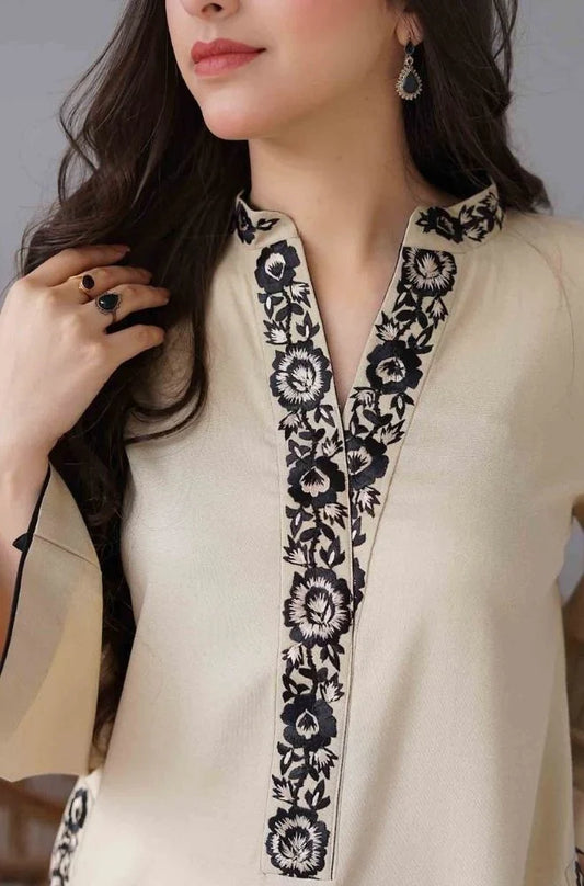 Asling 010 Unstitched Luxury Dhanak Heavy Embroidered 3PC Suit