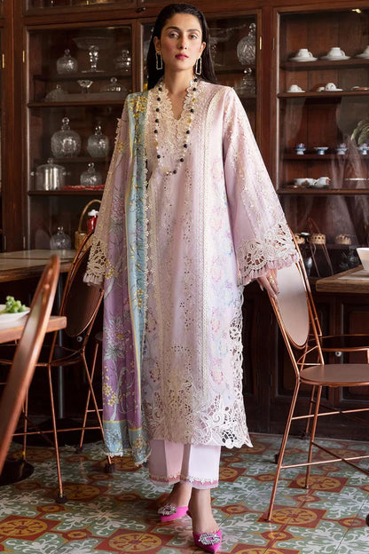 Mushq 3PC Unstitched Luxury Lawn Chikenkari Heavy Embroidered Suit