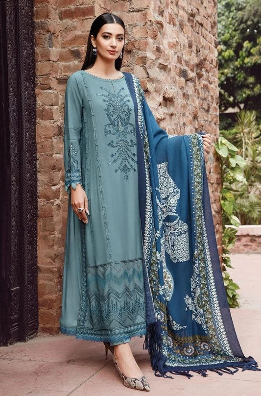 Maria B 006 Unstitched Luxury Dhanak Heavy Embroidered 3PC Suit