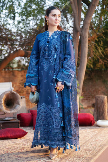 Jade 3PC Unstitched Luxury Lawn Chikenkari Heavy Embroidered Suit