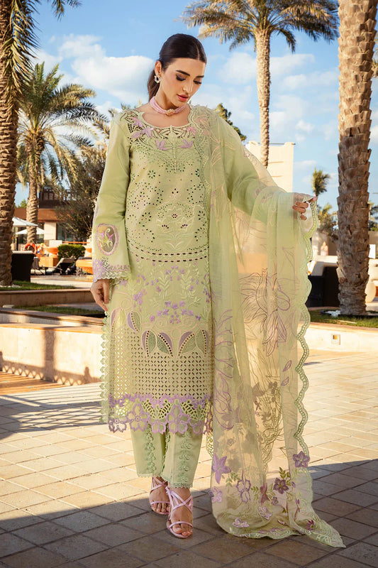 Rang Rasiya 3PC Unstitched Luxury Lawn Chikenkari Heavy Embroidered Suit