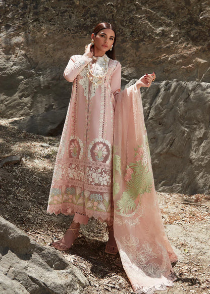 Crimson 3PC Unstitched Luxury Lawn Heavy Embroidered Suit