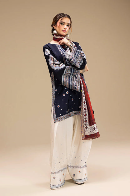 Jazmin 004 Unstitched Luxury Dhanak Heavy Embroidered 3PC Suit
