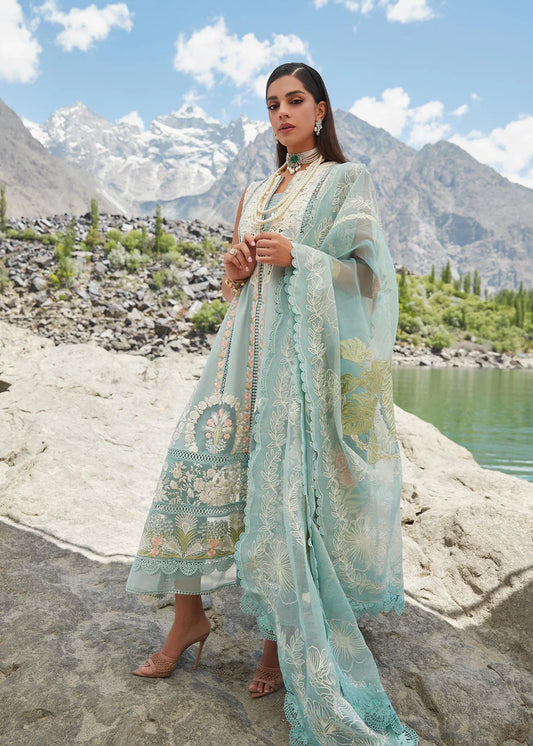 Crimson 3PC Unstitched Luxury Lawn Heavy Embroidered Suit