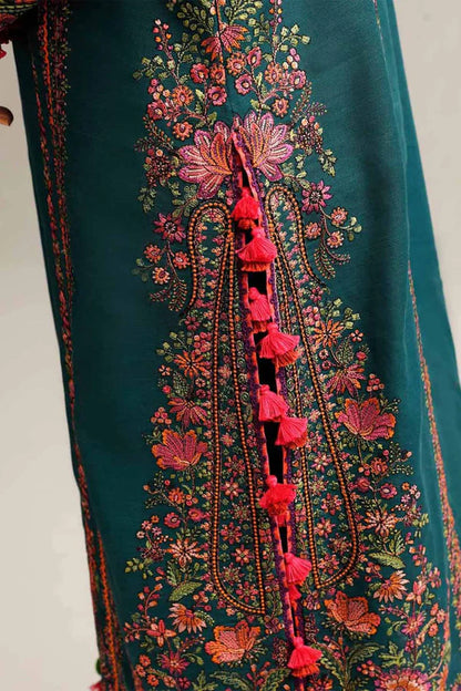 Hussain Rehar 011 Unstitched Luxury Dhanak Heavy Embroidered 3PC Suit
