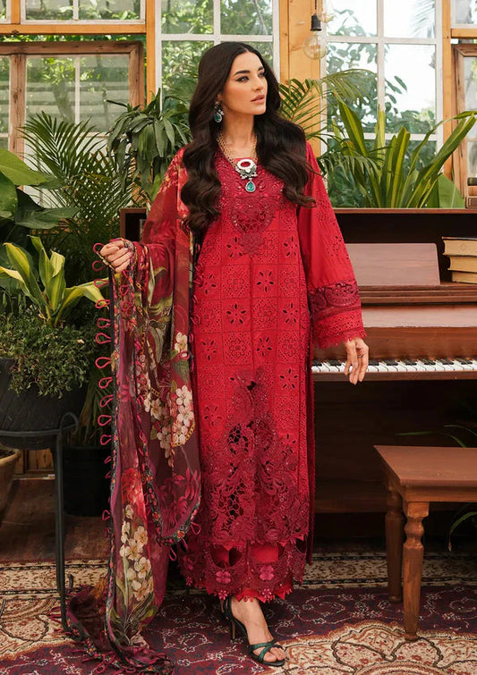 Kahf 3PC Unstitched Luxury Lawn Chikenkari Heavy Embroidered Suit