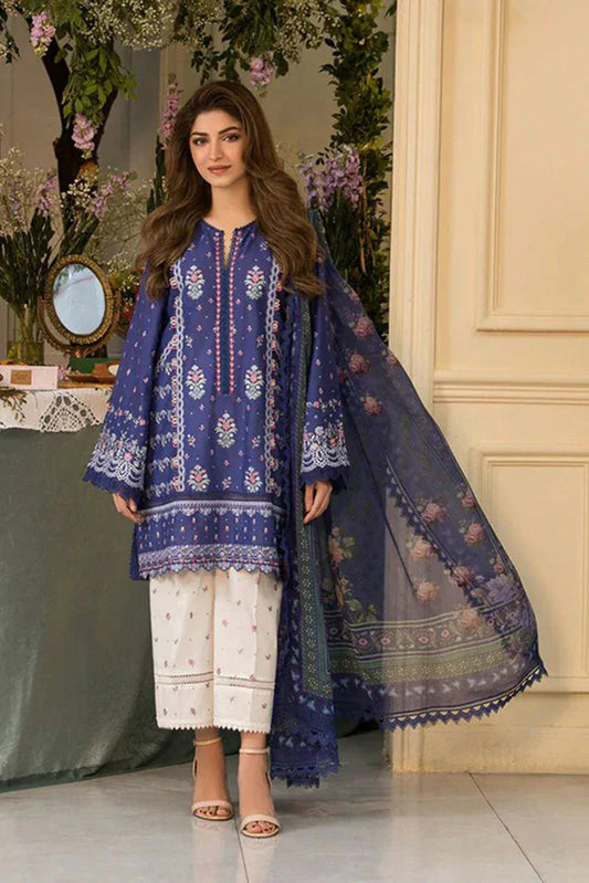 Sobia Nazir 3PC Unstitched Luxury Lawn Chikenkari Heavy Embroidered Suit