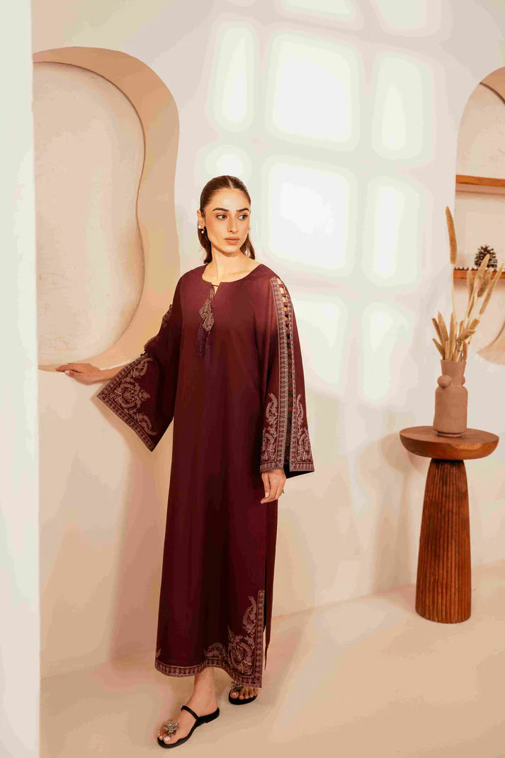 Urge  011 Unstitched Luxury Dhanak Heavy Embroidered 2PC Suit