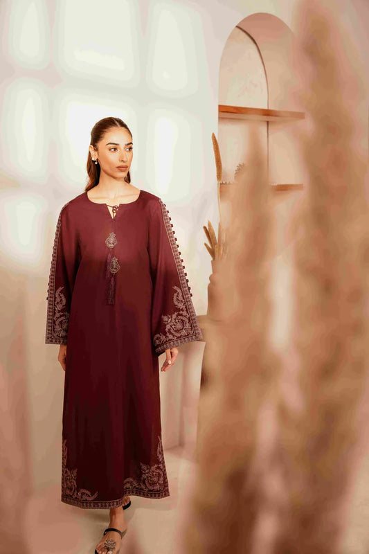 Urge  011 Unstitched Luxury Dhanak Heavy Embroidered 2PC Suit