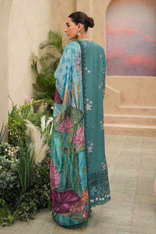 Afrozeh 3PC Unstitched Luxury Lawn Chikenkari Heavy Embroidered Suit