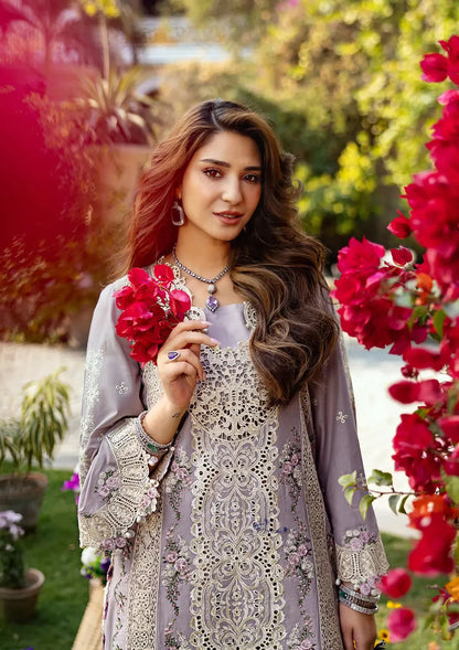 Elaf 001 Unstitched Luxury Dhanak Heavy Embroidered 3PC Suit