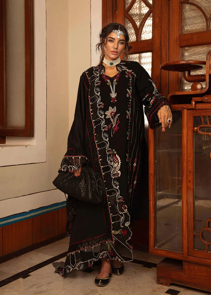 Crimson 3PC Unstitched Luxury Lawn Heavy Emb Suit