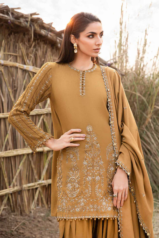 Maria B  011 Unstitched Luxury Dhanak Heavy Embroidered 3PC Suit
