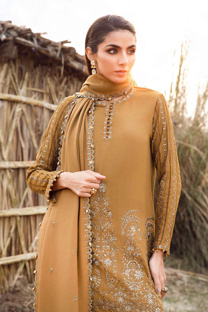 Maria B  011 Unstitched Luxury Dhanak Heavy Embroidered 3PC Suit