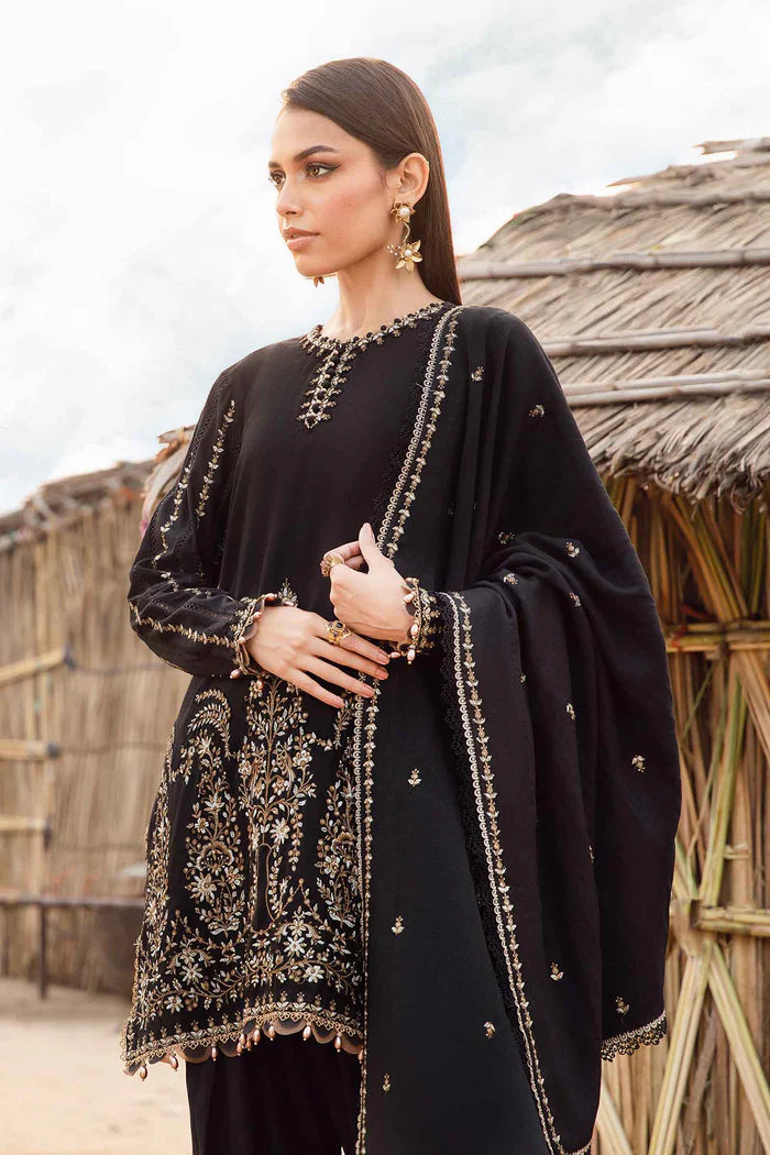 Maria B  012 Unstitched Luxury Dhanak Heavy Embroidered 3PC Suit