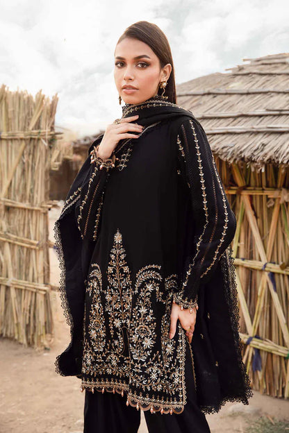 Maria B  012 Unstitched Luxury Dhanak Heavy Embroidered 3PC Suit