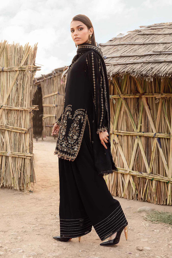 Maria B  012 Unstitched Luxury Dhanak Heavy Embroidered 3PC Suit