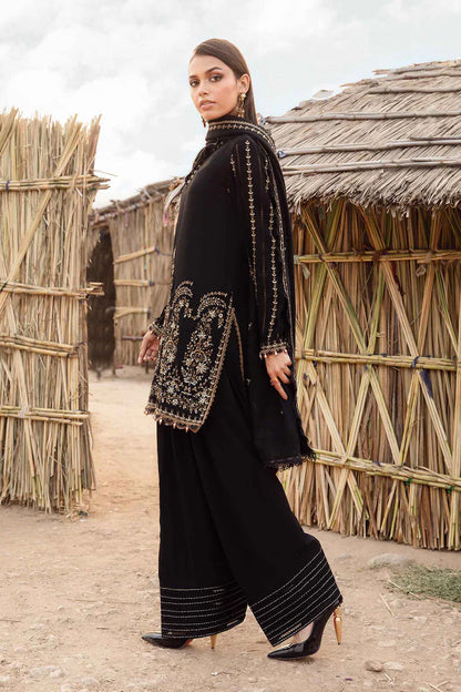 Maria B  012 Unstitched Luxury Dhanak Heavy Embroidered 3PC Suit